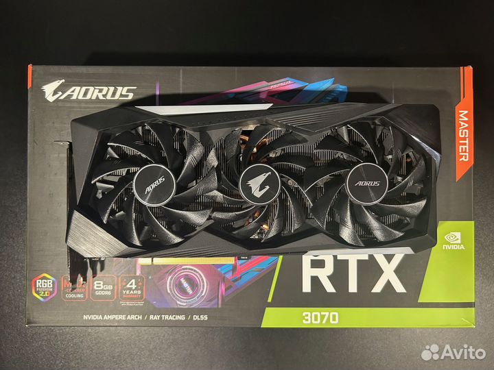 GeForce RTX 3070 Gigabyte Aorus Master 8 Gb