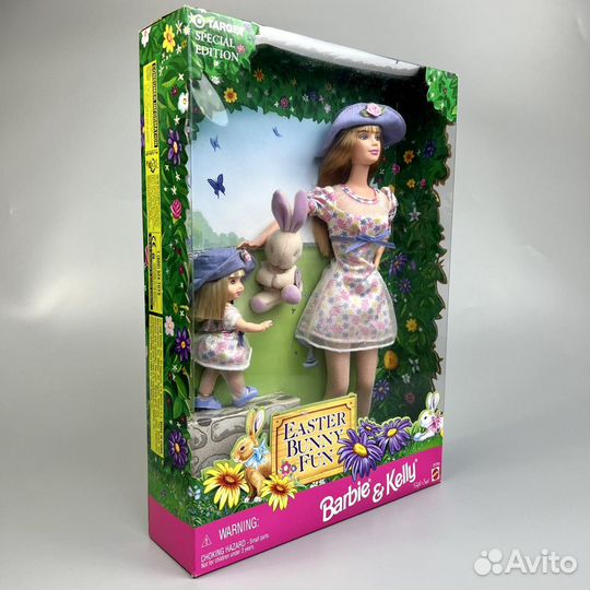 Новая в упаковке Barbie & Kelly Easter Bunny Fun
