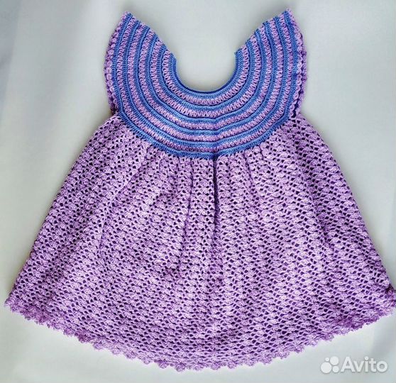 Вязаное платье на девочку, платье для малышки