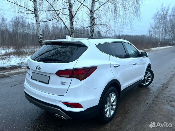 Hyundai Santa Fe 2.2 AT, 2017, 118 000 км