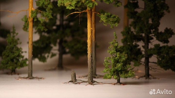 Деревья для макета, диорамы. Разные масштабы