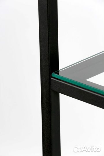 Стеллаж в стиле Лофт aс1760-20 со стеклянными полк