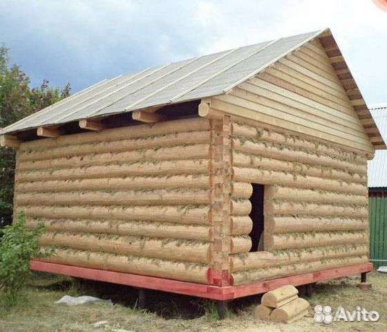 Сруб дома бани 6*5 из сосны