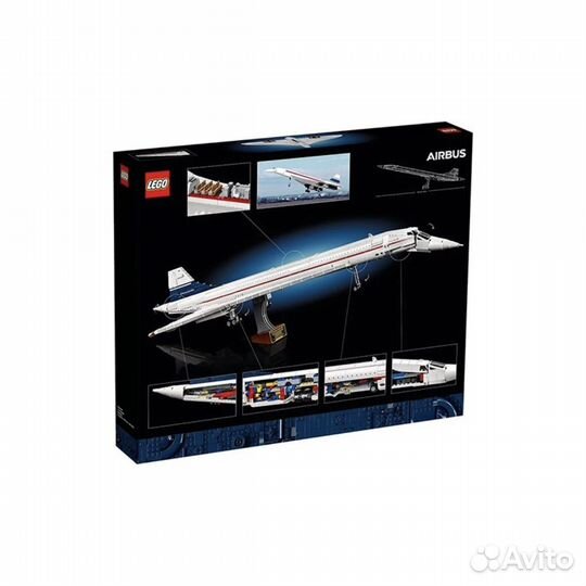 Lego 10318 самолет-concorde