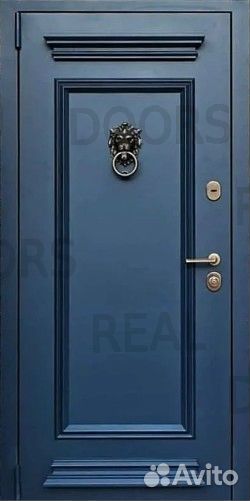 Парадная железная входная дверь с багетом для дома