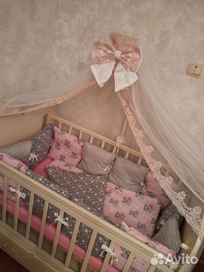 Балдахин с держателем и бортики