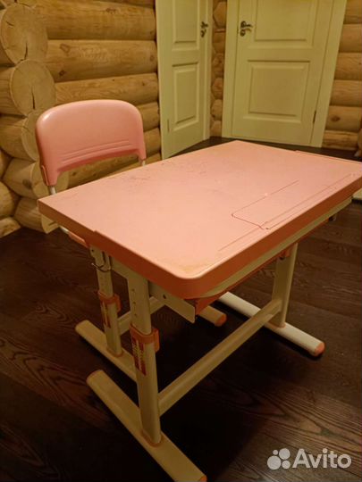 Растущая парта и стул бу