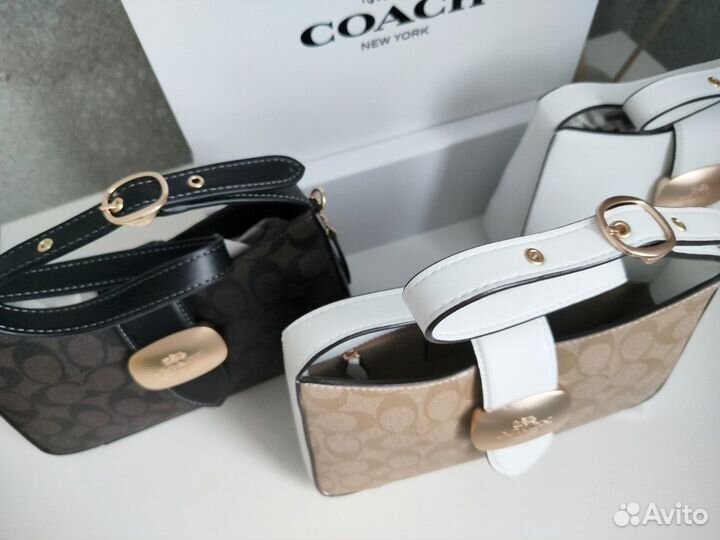 Сумка Coach на плечо новая 3 цвета