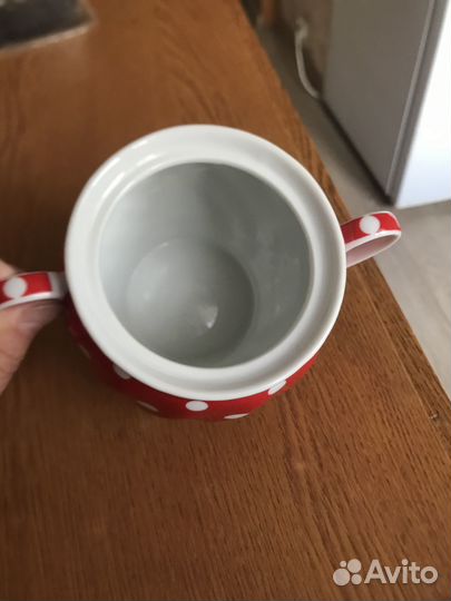 Сахарница фарфоровая новая