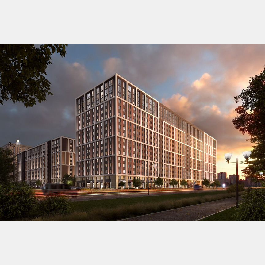 2-к. апартаменты, 51,8 м², 4/11 эт.