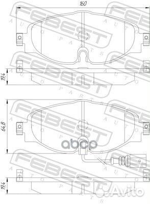 Колодки дисковые передние Audi A3 12, VW Golf