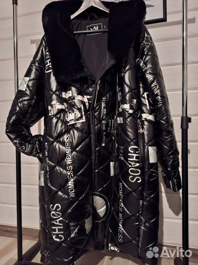 Пуховик зимний женский 52 54