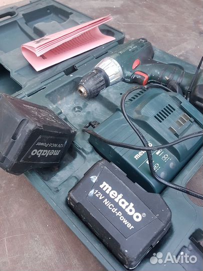 Шуруповерт metabo BS12 с чемоданом