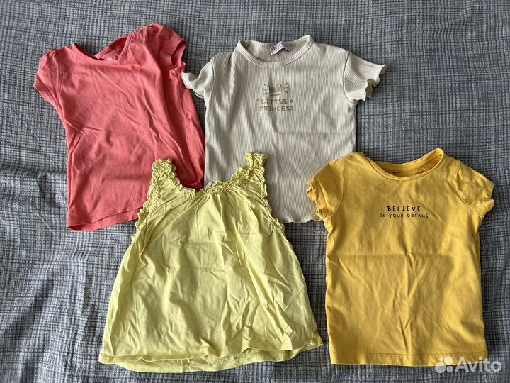 Футболки и шорты для девочки 92