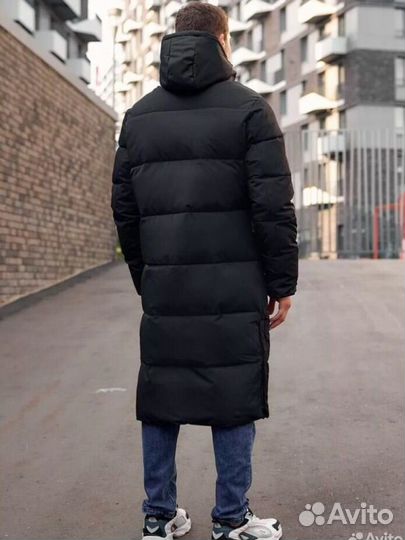 Пуховик 52 р. мужской зимний удлиненный классный