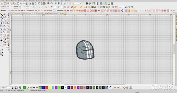 Дизайн вышивального эскиза. Одежда с эскизом