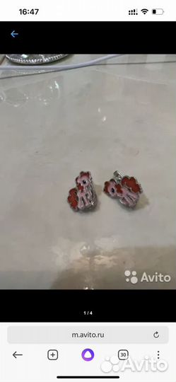 Серебряные серьги