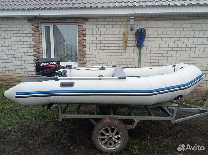 Лодка пвх 340 и Mercury (15) 2010 года