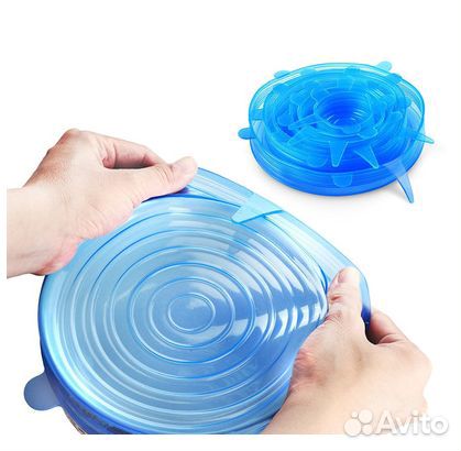 Универсальные силиконовые крышки 6 шт