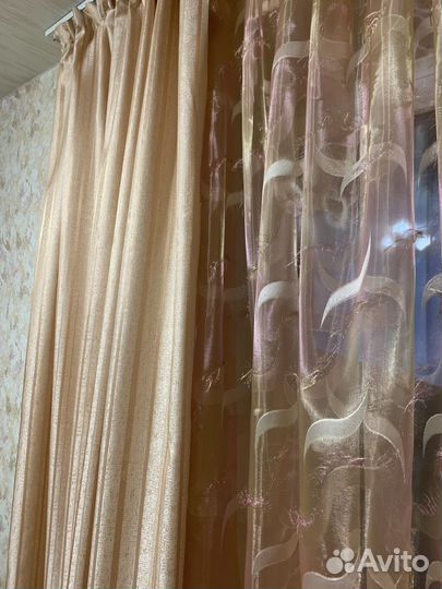 Шторы тюль органза 3м/2.7м
