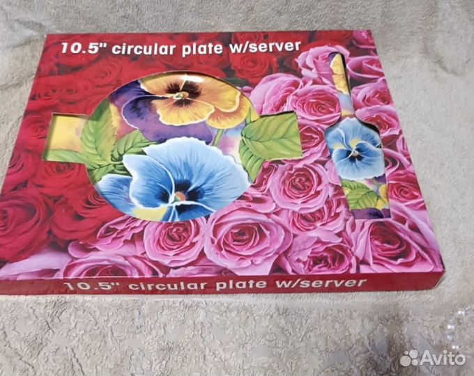 Тарелка для торта с лопаткой Сервировочная