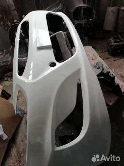 Передний бампер Солярис с10-14 белый