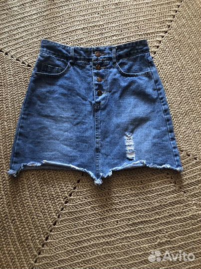 Юбка джинсовая