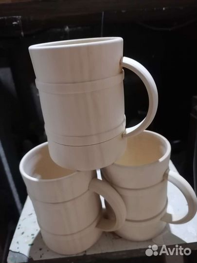 Кружка из дерева липа