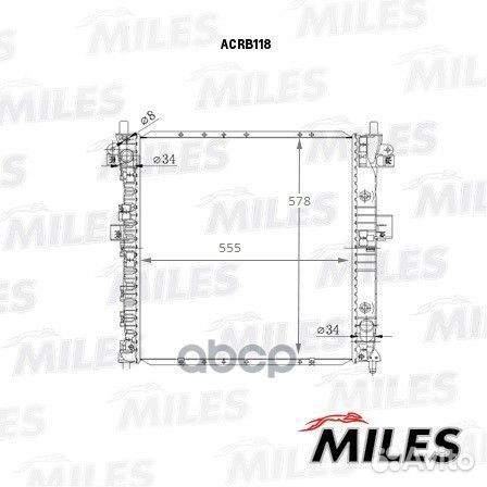 Радиатор ssangyong actyon 2.0-2.3 06- паяный AC