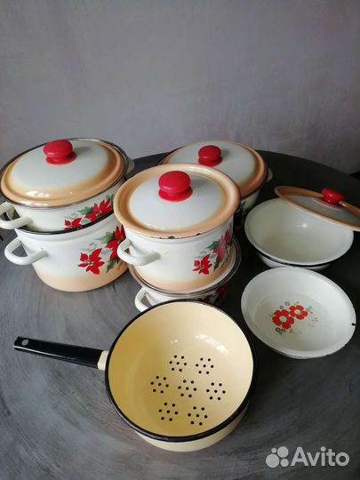 Посуда эмалированная б/у