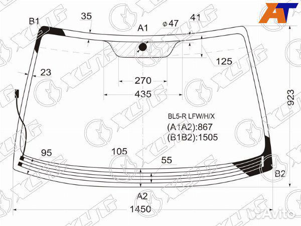 Стекло лобовое subaru legacy B4