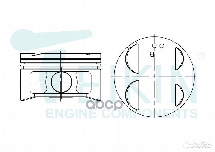 Поршни (к-т 6 шт) toyota camry/windom 1MZ-FE 97