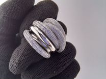 Кольцо Италия, бриллиантовая огранка,серебро 925