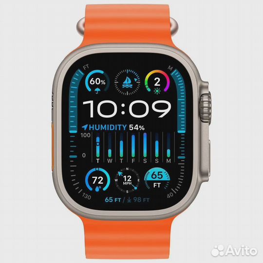 Смарт-часы apple watch ultra 2 ocean band orange