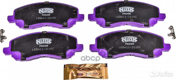 PN3469 nibk Торм. колодки NiBK PN3469 Mitsubish
