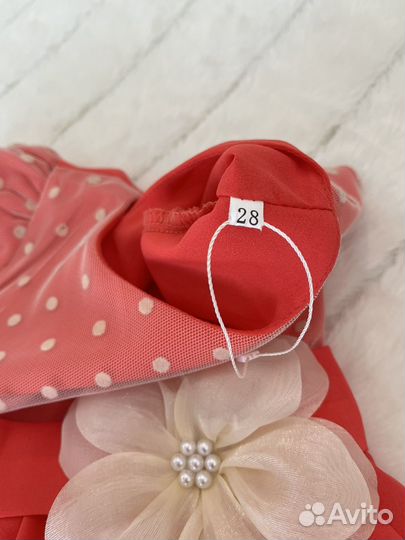 Платье для девочки 86 р новое