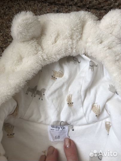 Комбинезон baby go, мишка, размер 68