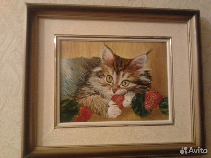 Картины маслом в деревянных рамах