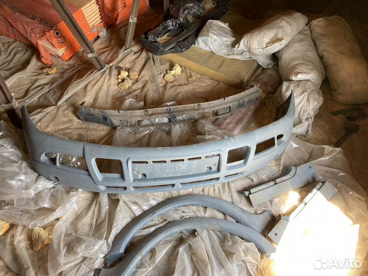 Бампер на газель с решоткой