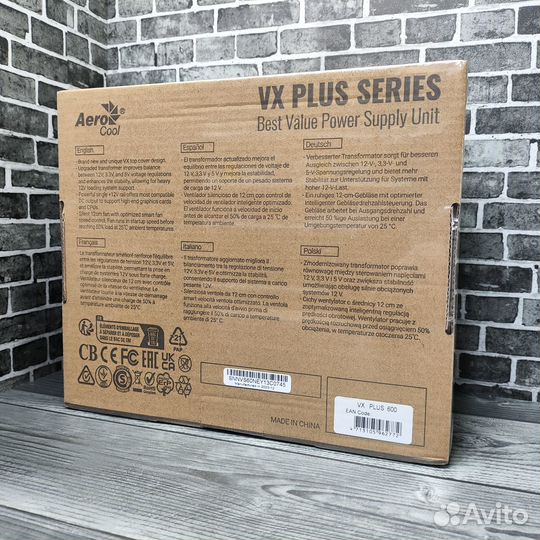 Блок питания aerocool vx plus 600w