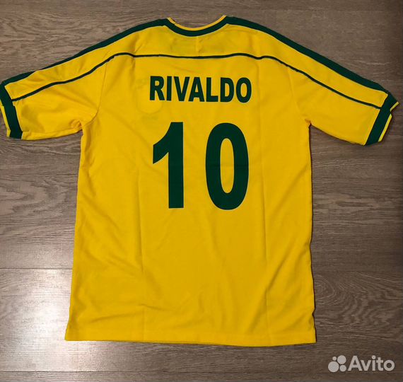 Ретро футболка Ривалду Бразилия