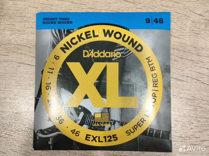 Струны daddario exl125 9 46