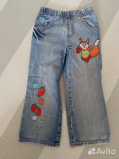 Джинсы размеры от 92 до 110. Цветные
