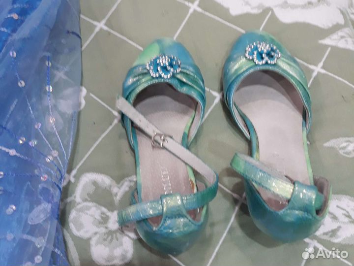 Нарядное платье для девочки 122 128 см.+ туфли