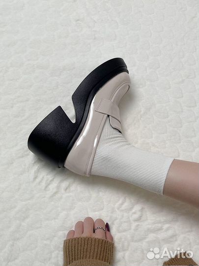 Туфли на толстой платформе