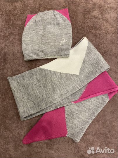 Комплект шапка и шарф для девочки