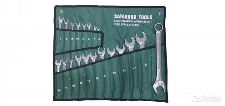 Набор ключей 20 предметов (6-32) новый