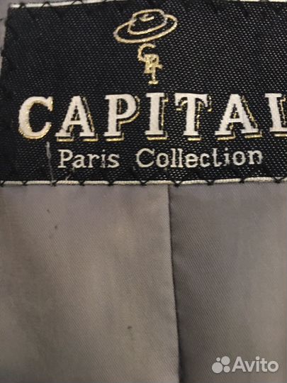 Полушубок из голубой нестриженной норки