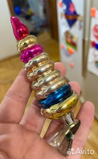Елочные игрушки СССР на прищепке