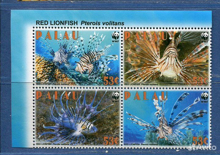 Почтовые марки Фауна Рыбы Дельфины Киты